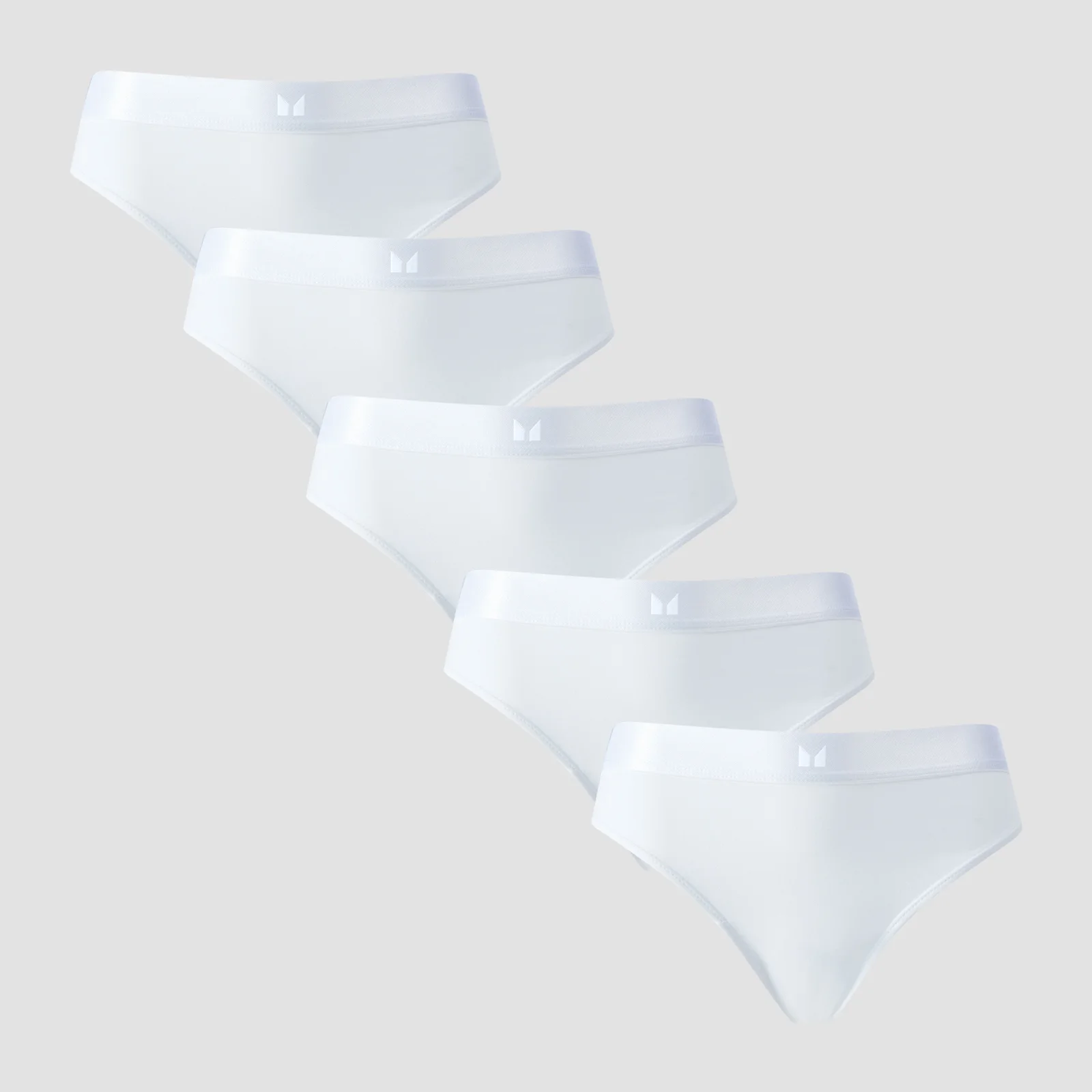 MP Women's Mid Rise Bikini Brief (5 Pack) - White - M Image 1