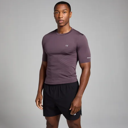 MP Men's Active Seamless Printed T-Shirt - Deep Purple