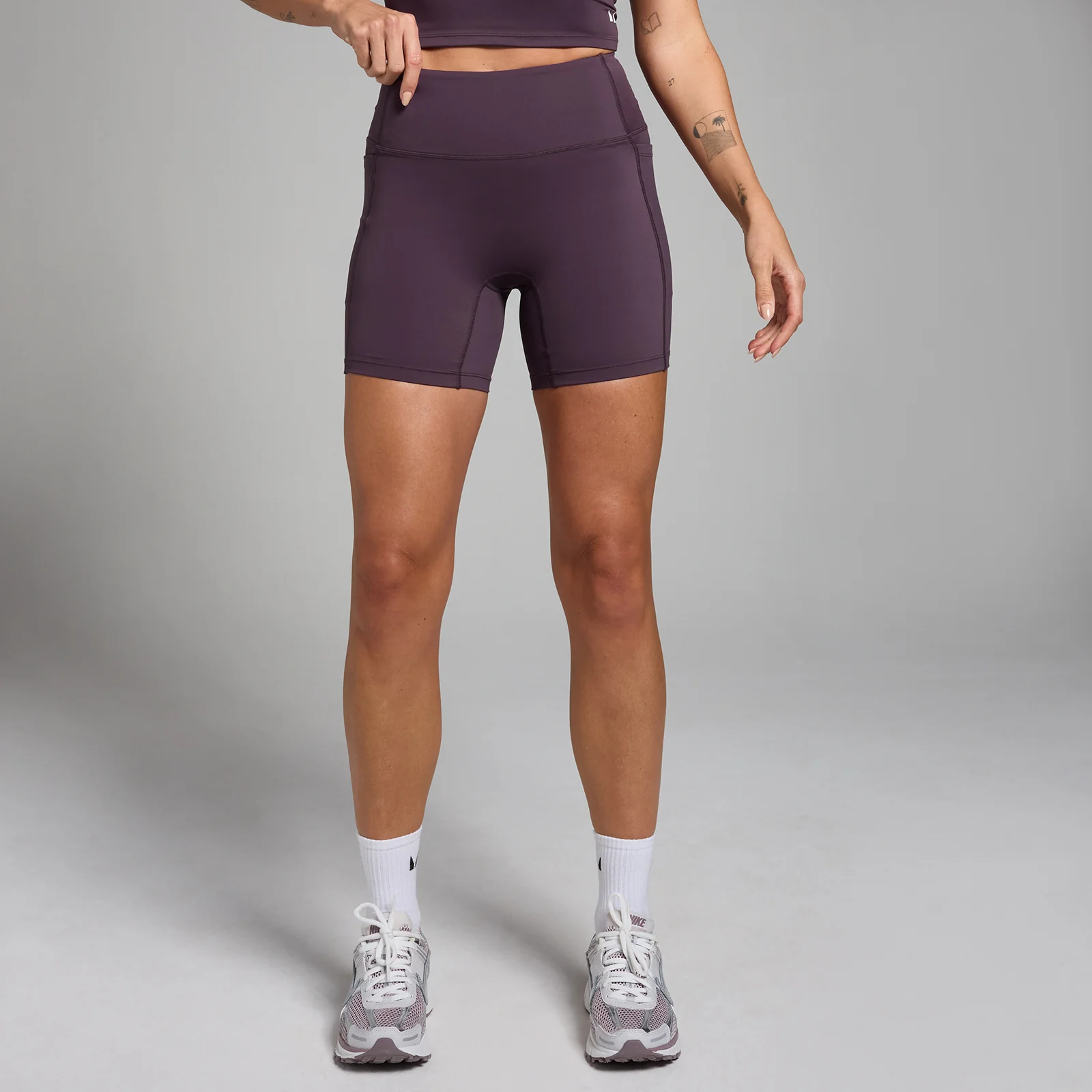 MP Women's Active Pocket Cycling Shorts - Deep Purple - XS Image 1