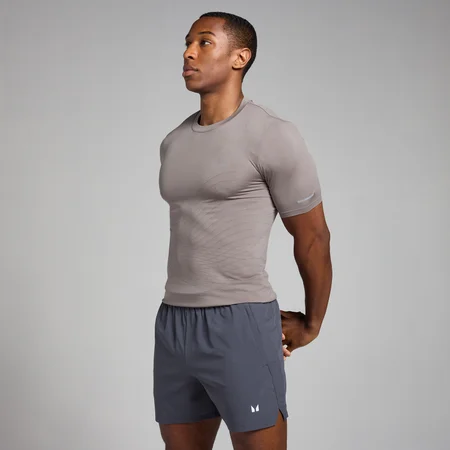 MP Men's Active Seamless Printed T-Shirt - Cool Grey