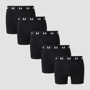 MP Men's Boxers (5 Pack) - Black - Size XS