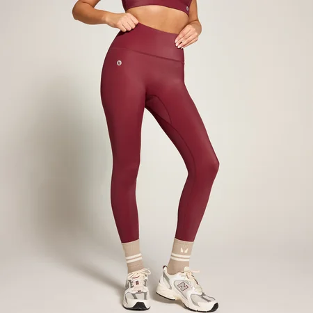 MP X Tatiana High Shine High Waisted Leggings - Burgundy