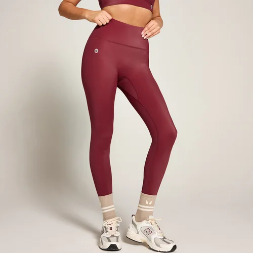 MP X Tatiana High Shine High Waisted Leggings - Burgundy