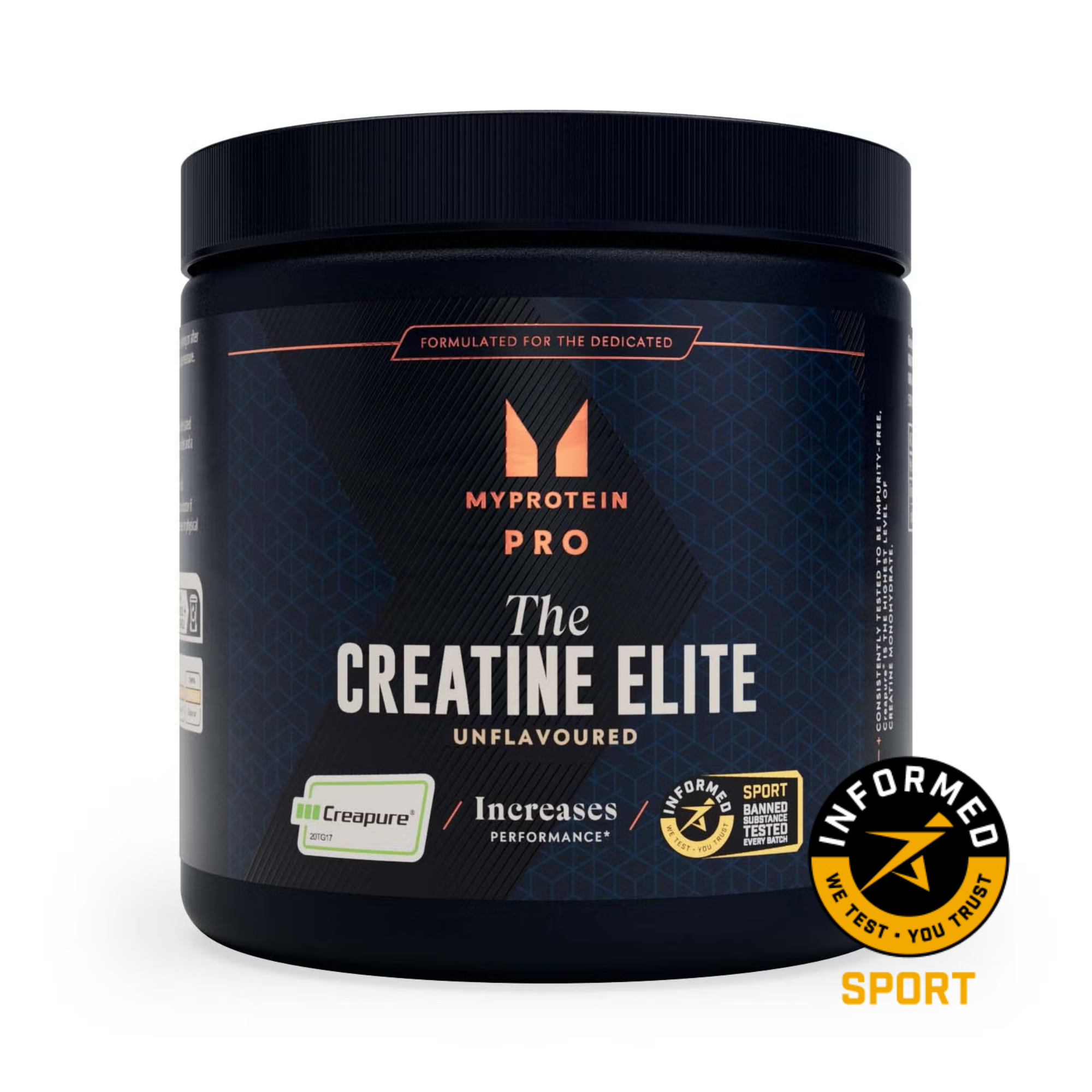 THE Creatine Elite (Creapure®) - 500g - Unflavoured (Informed Sport) Image 1