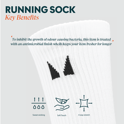MP Running Socks (3 pack) - Black - UK 9-11 Image 7