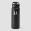 Myprotein Recycled Metal Flip Straw Bottle 500ml - Black