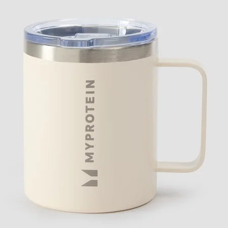 Myprotein Recycled Metal Coffee Cup 350ml - Natural Cream