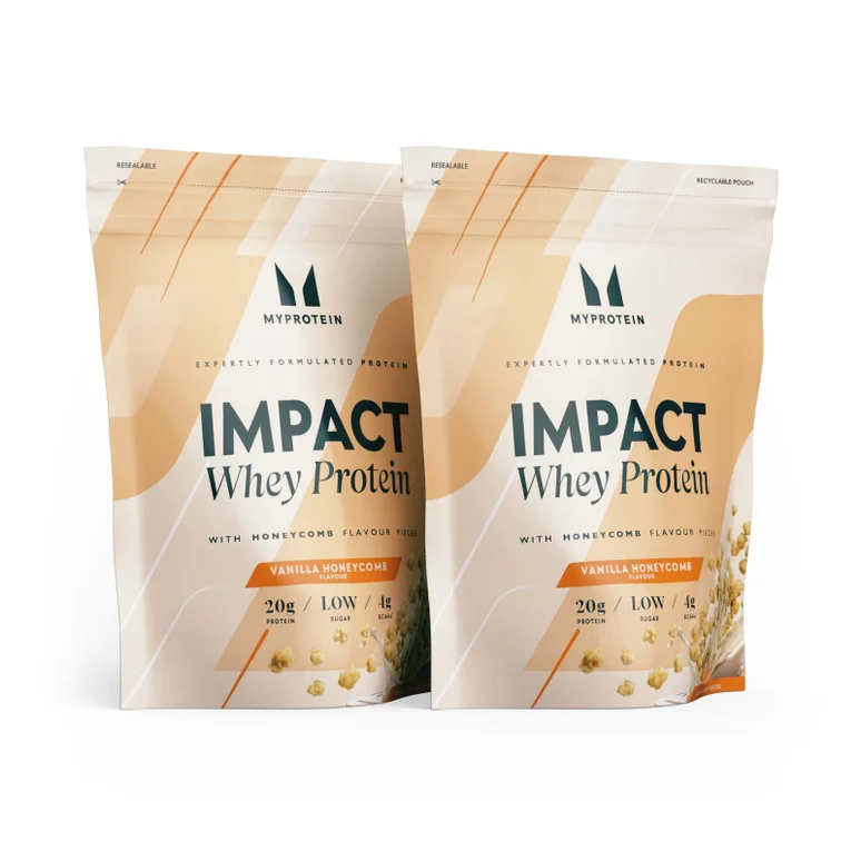 Impact Whey Protein - 1.92kg - 64servings - Vanilla Honeycomb with Crunchy Biscuit Pieces