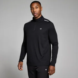 MP Men's Active Gridded 1/4 Zip - Black - Size S
