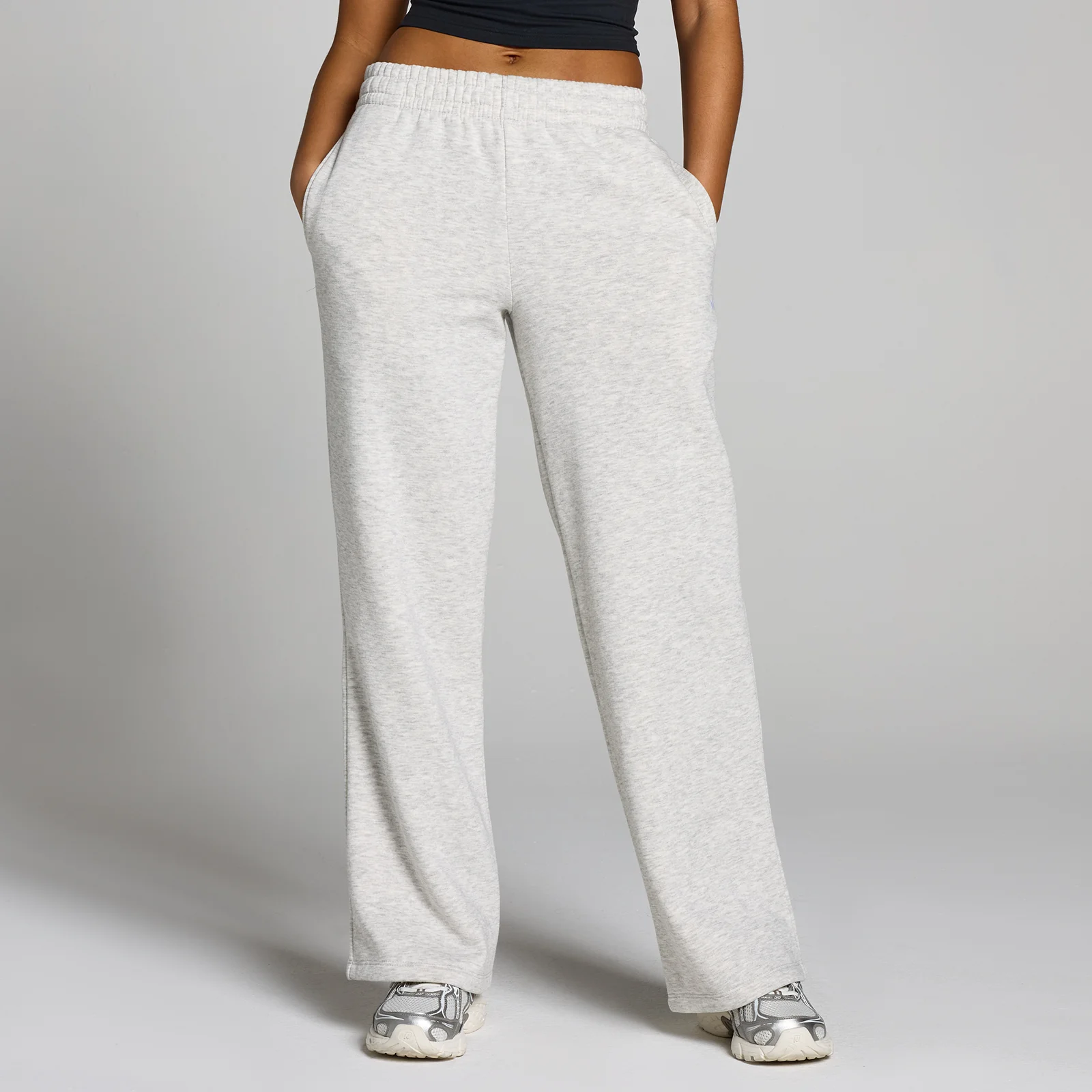 MP Women's Basics Straight Leg Joggers - Light Grey Marl - S Image 1