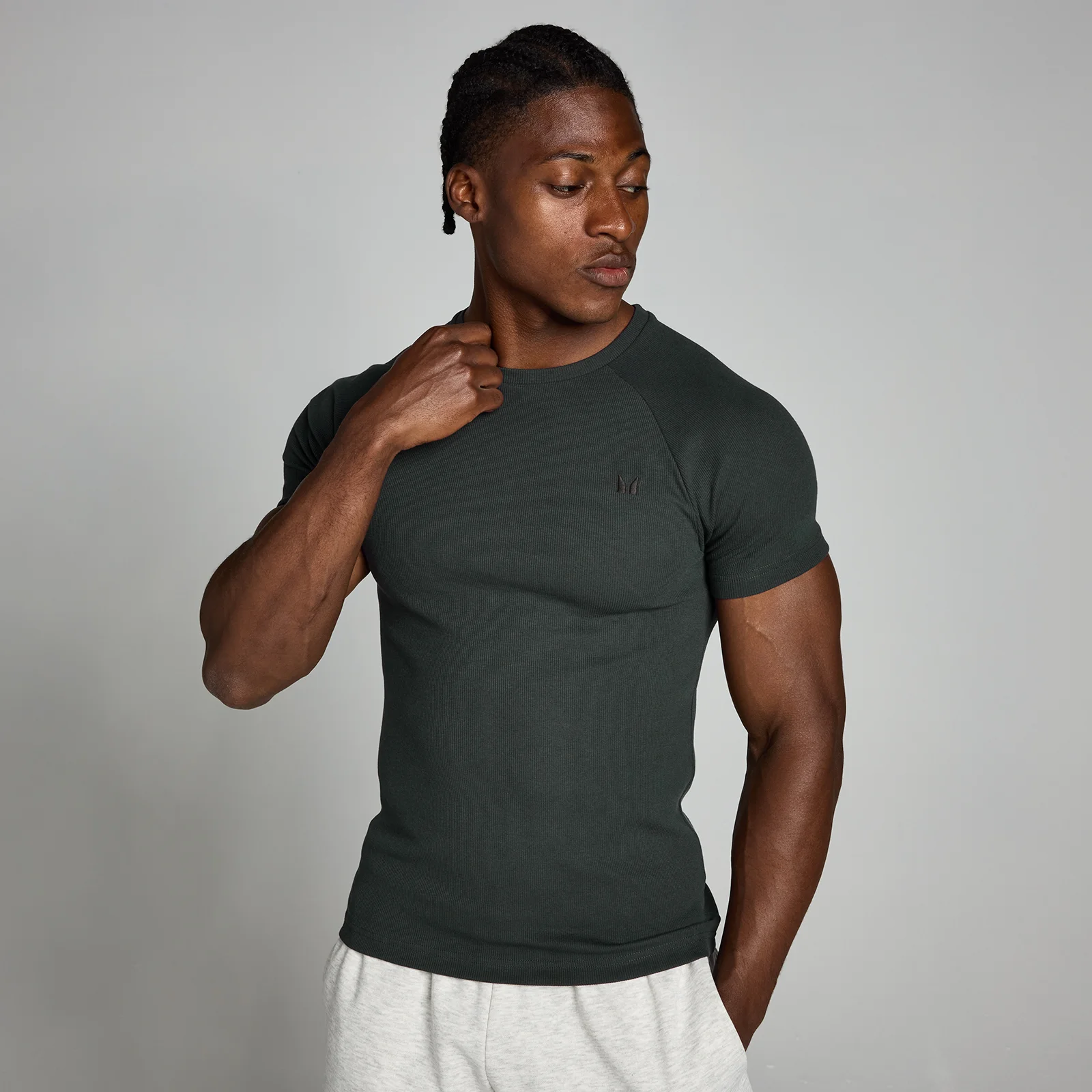MP Men's Lift Ribbed Muscle Fit T-Shirt - XS Image 1