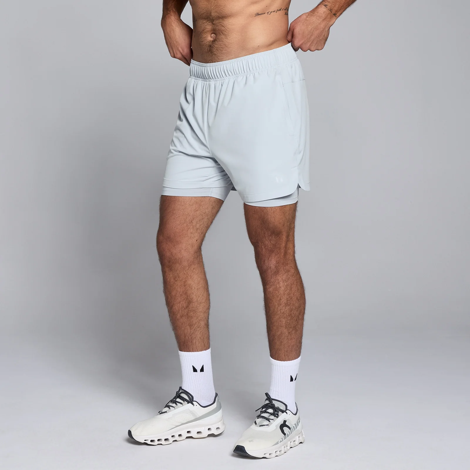 MP Men's 5" 2-in-1 Training Shorts - Pale Blue - XXL Image 1
