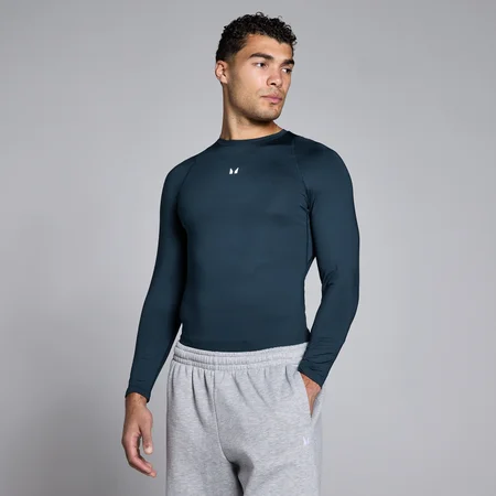 Men's Training Long Sleeve Baselayer - Dark Sapphire