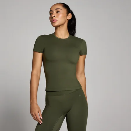 MP Women's Tempo Body Fit Short Sleeve T-shirt - Forest Green