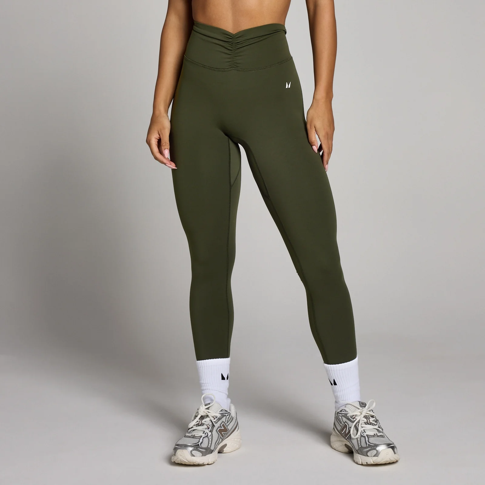 MP Women's Tempo Dipped Waist Legging - Forest Green - S Image 1