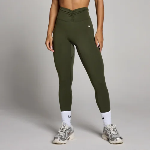 MP Women's Tempo Dipped Waist Legging - Forest Green