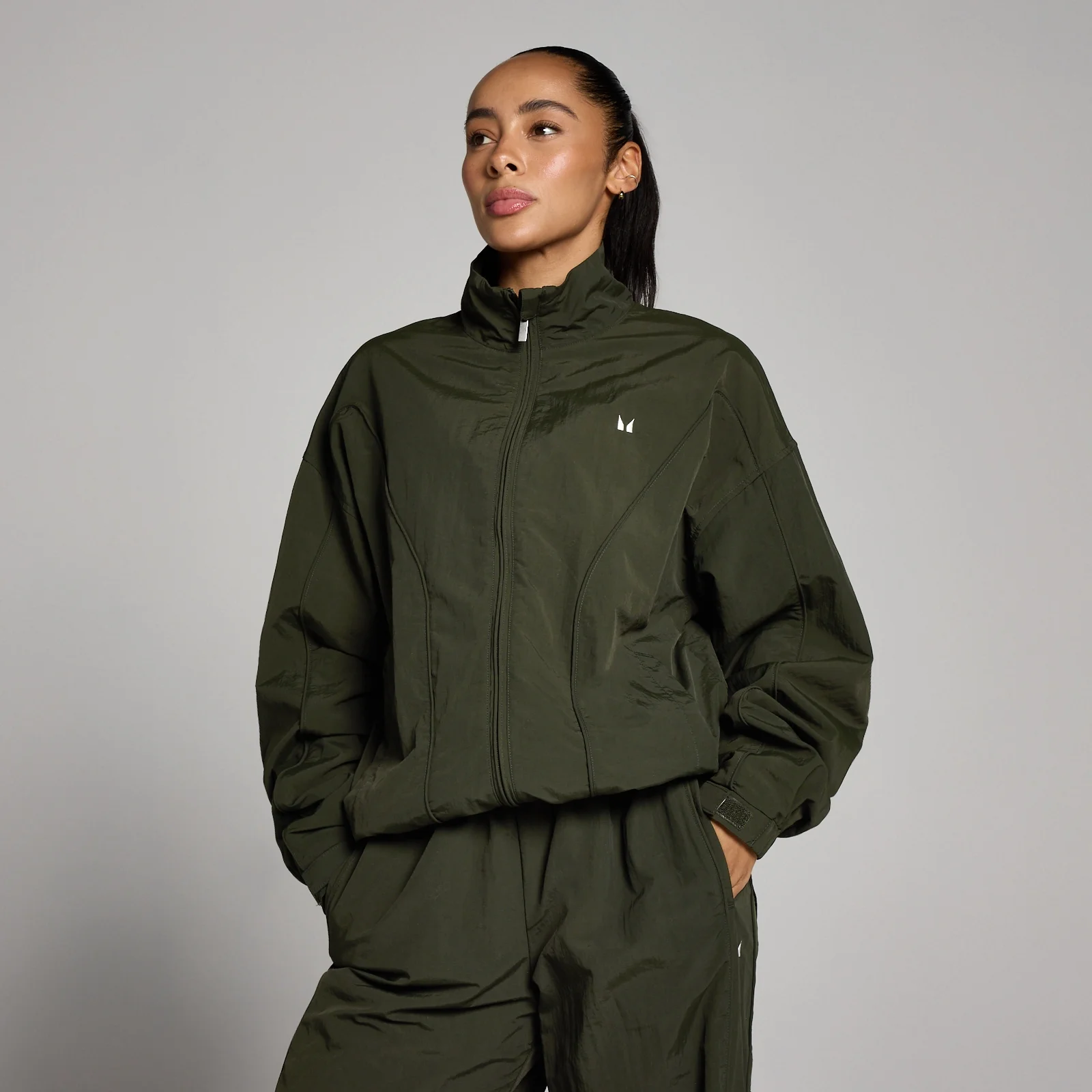 MP Women's Woven Jacket - Forest Green - S Image 1