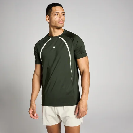 MP Men's Tempo Panel T-Shirt - Forest Green