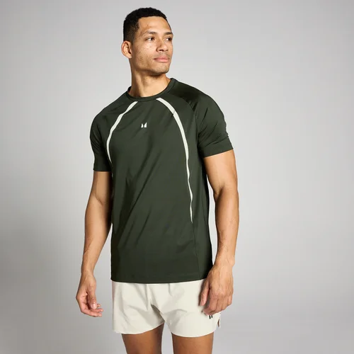 MP Men's Tempo Panel T-Shirt - Forest Green