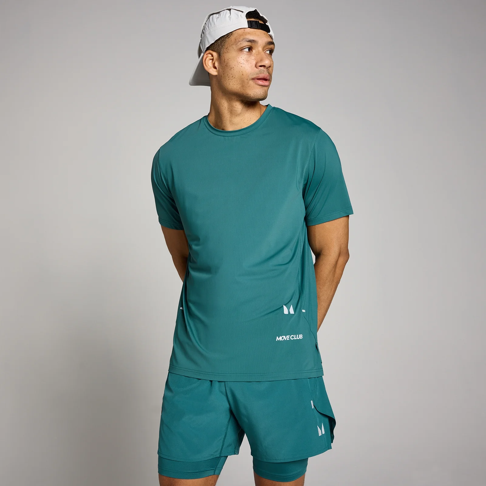 MP Men's Hybrid Mesh T-Shirt - Rich Teal - S Image 1