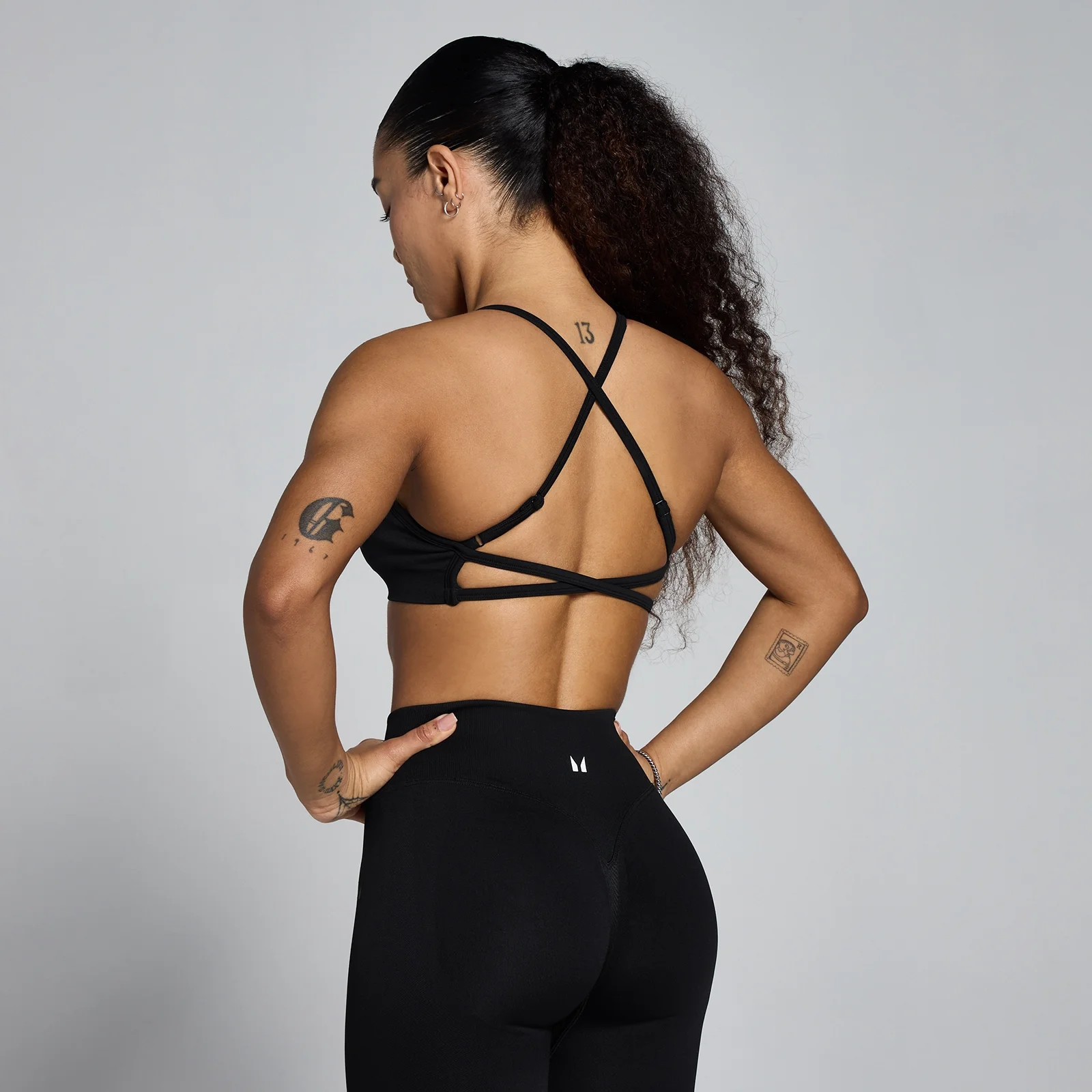 MP Women's Lift Seamless Strappy Bra - Black - S Image 1