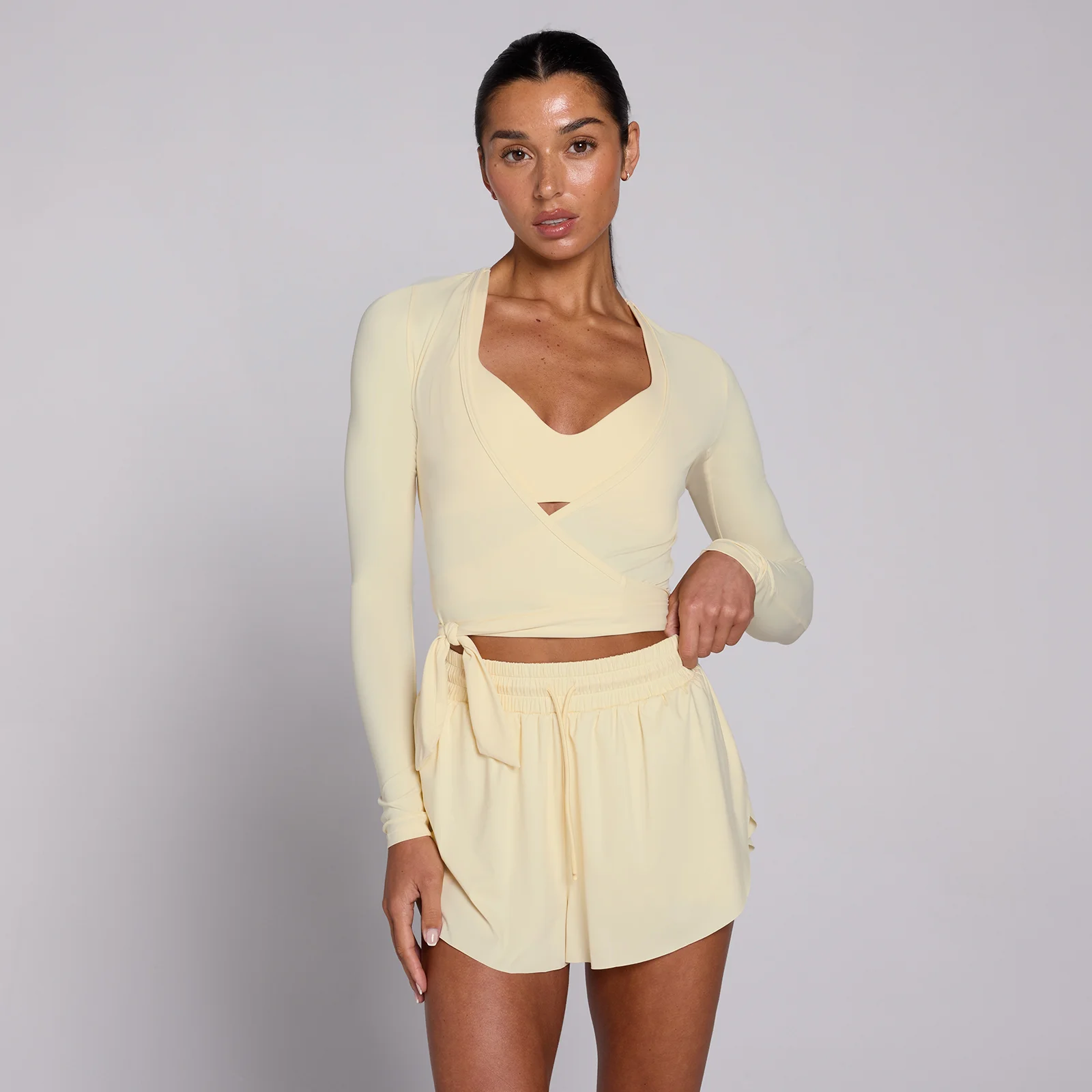 MP Women's Tempo Wrap Top - Butter - XL Image 1