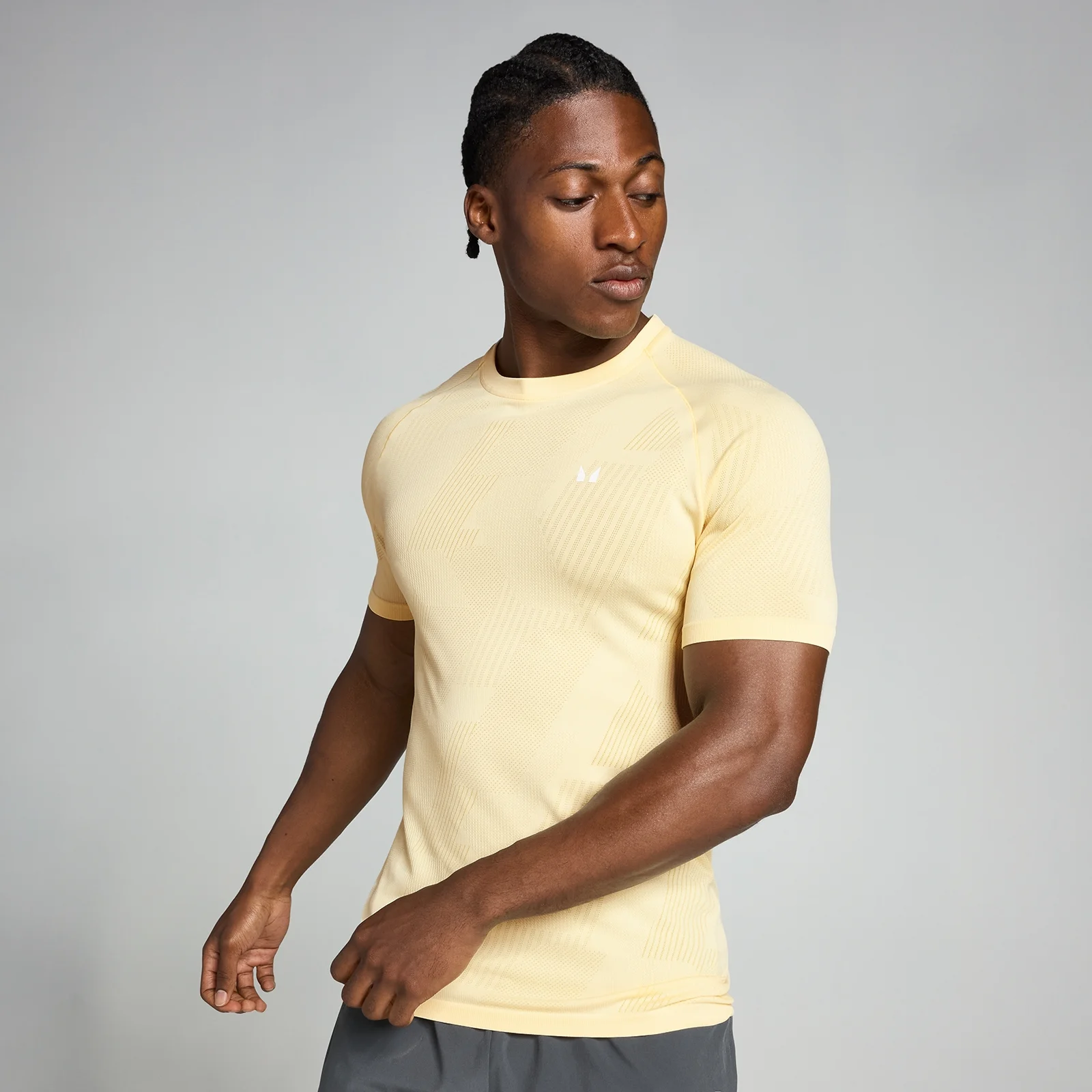MP Men's Tempo Pillar Graphic Seamless T-Shirt - Butter - XXL Image 1