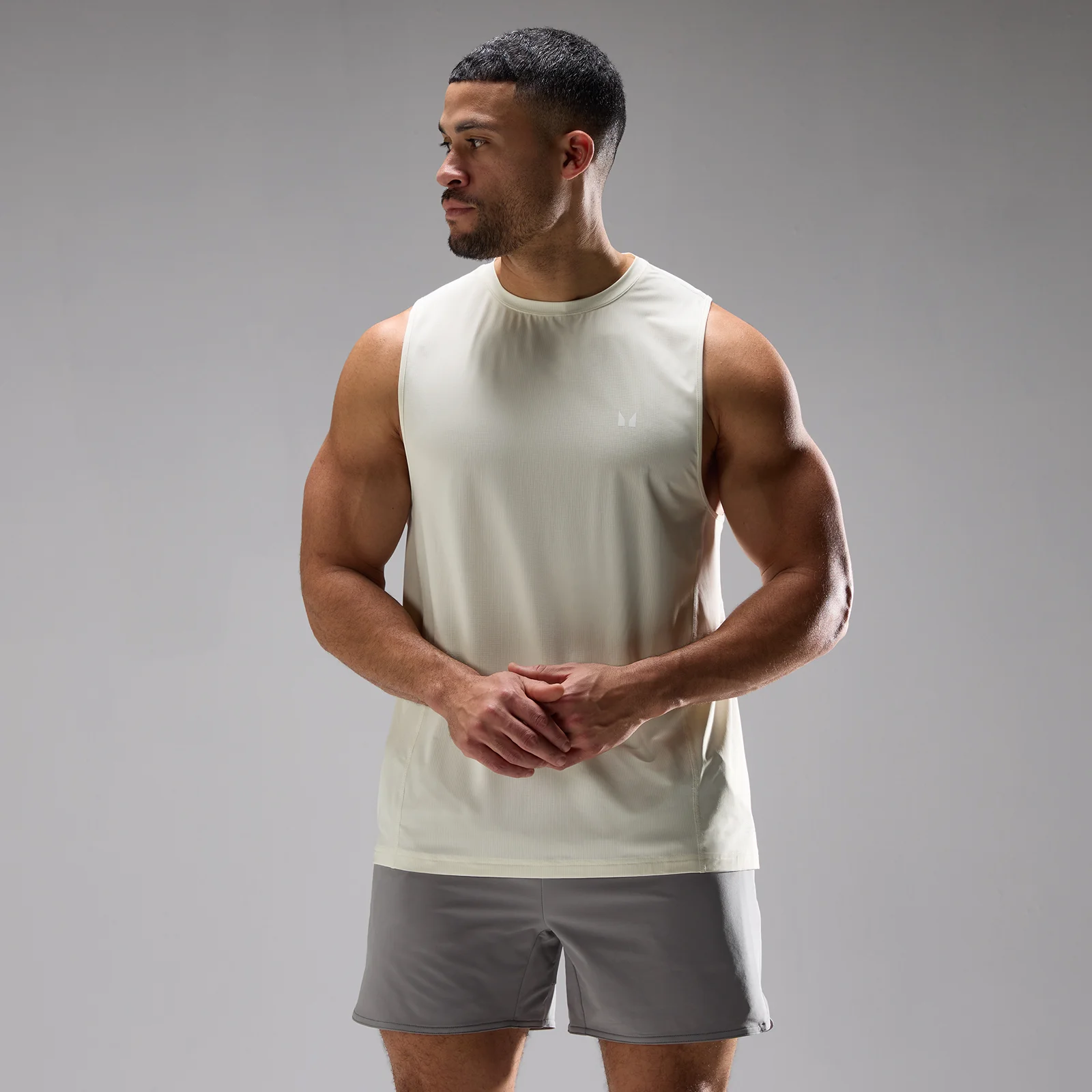MP Men's Training Ultra Mesh Tank - Platinum - L Image 1