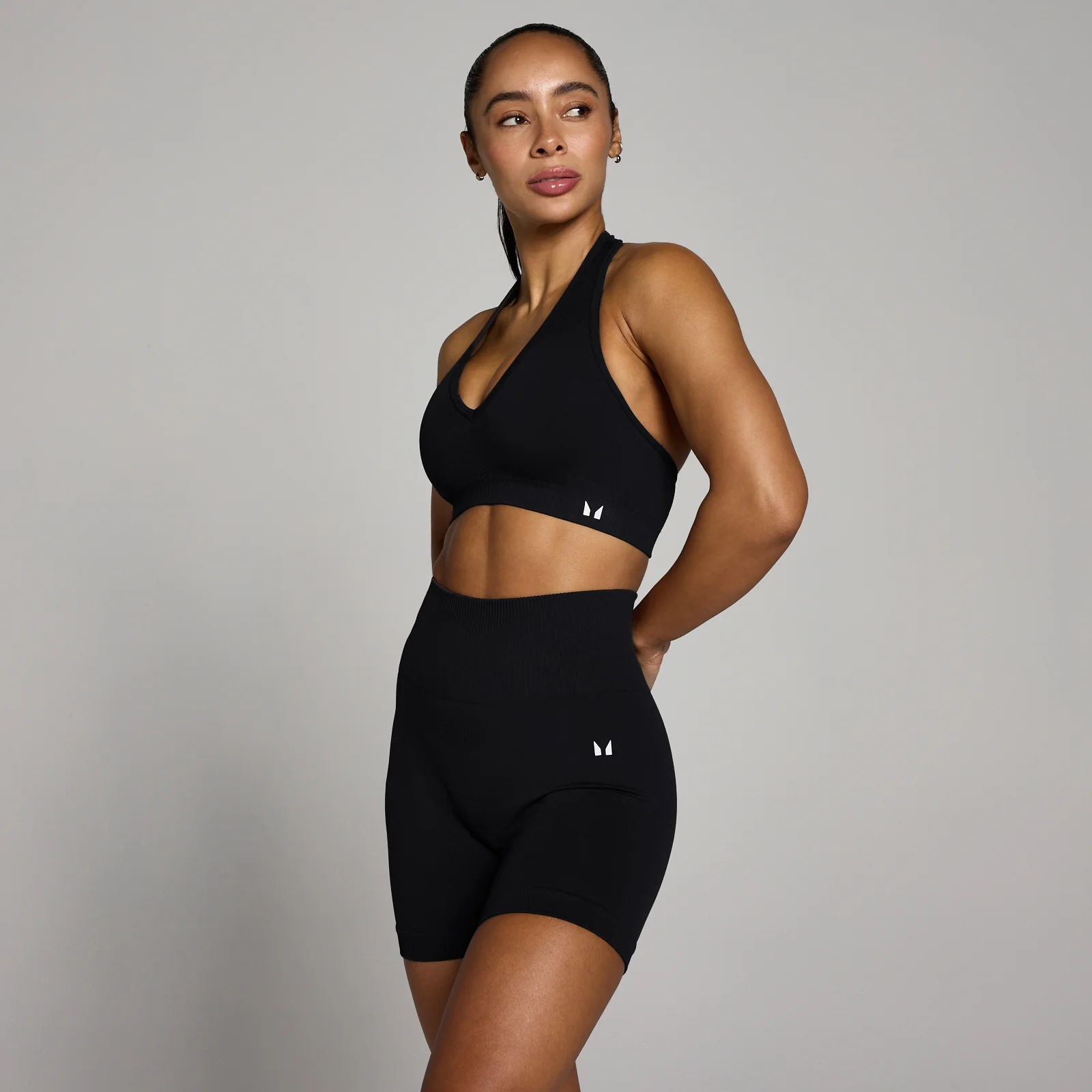 MP Women's Tempo Seamless Halter Neck Bra - Black - XS Image 1