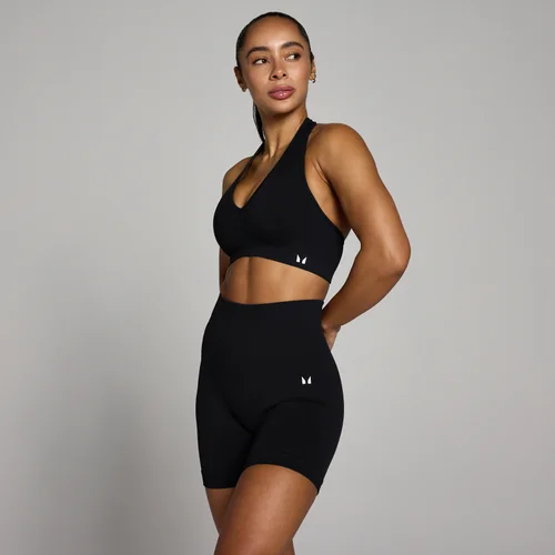 MP Women's Tempo Seamless Halter Neck Bra - Black