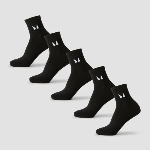 MP Unisex Ankle Socks (5 Pack) - Black