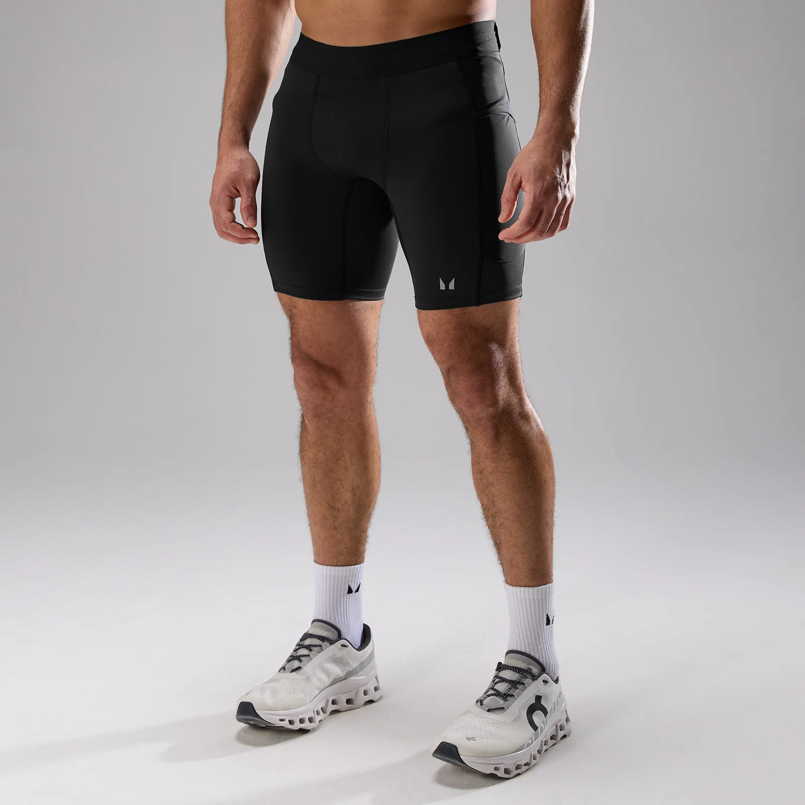 MP Men's Velocity Ultra Storage Half Tight - Black - XXL Image 1