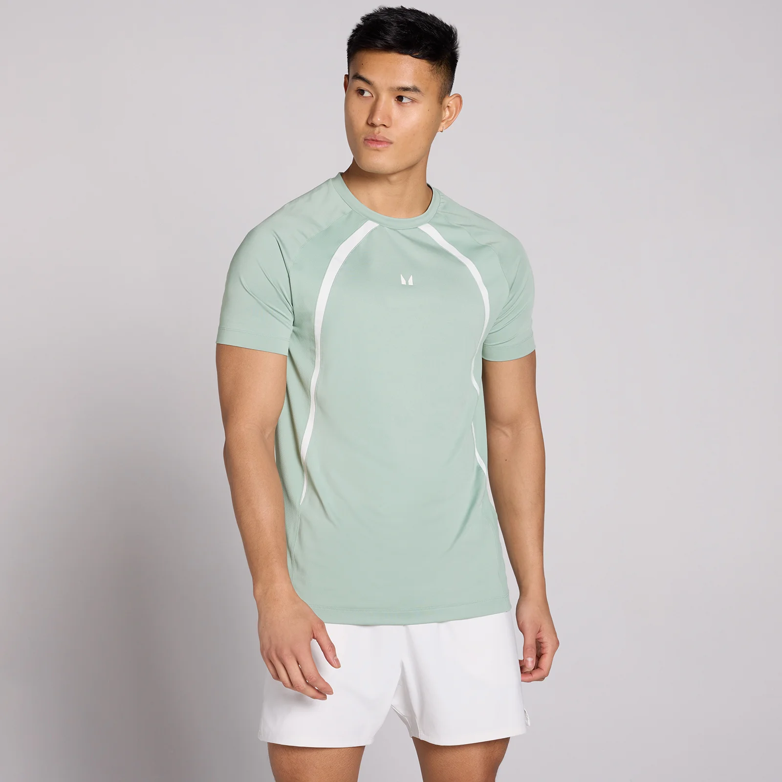 MP Men's Tempo Panel T-Shirt - Eucalyptus - L Image 1