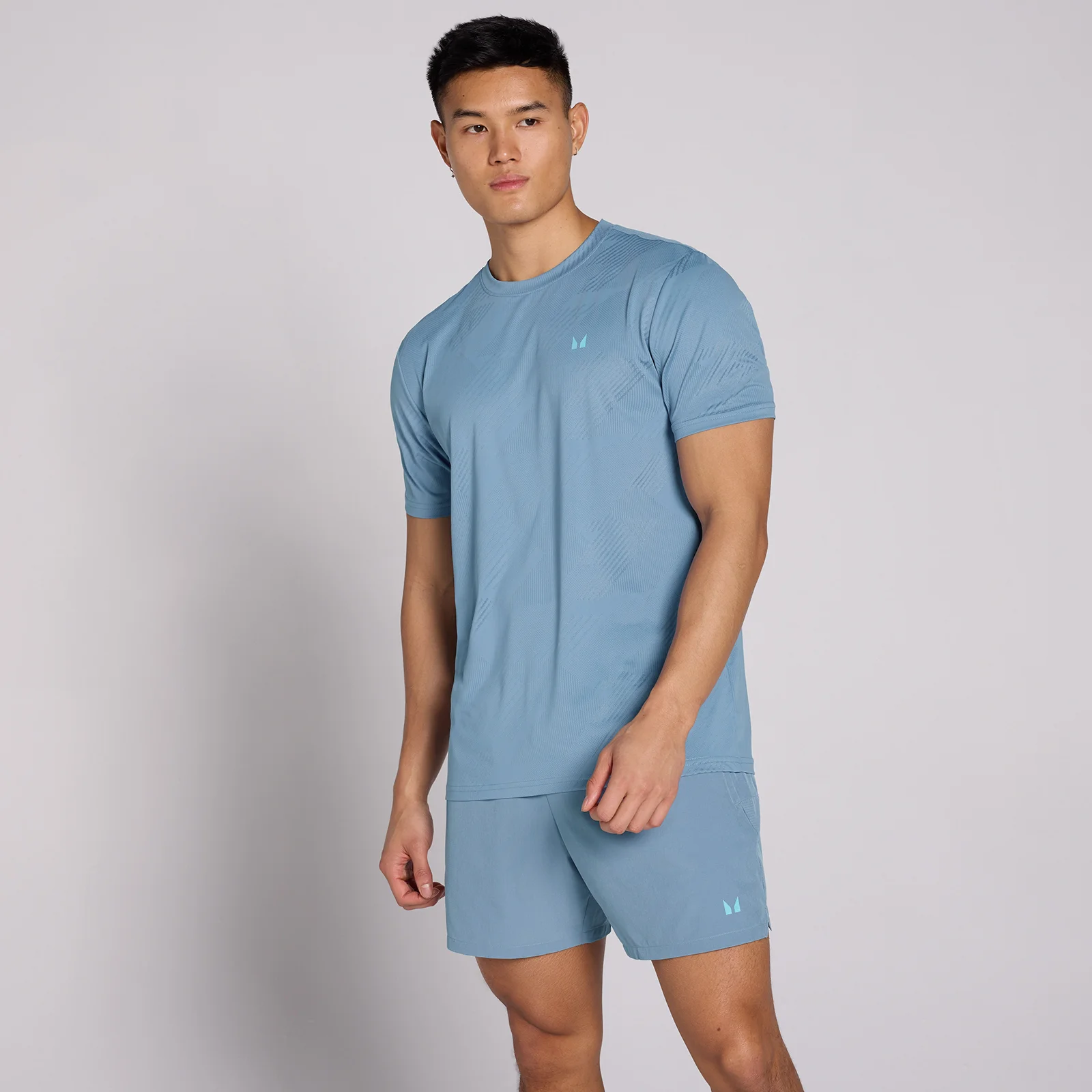 MP Men's Active Training Pillar Graphic T-Shirt - Fog Blue - XXXL Image 1