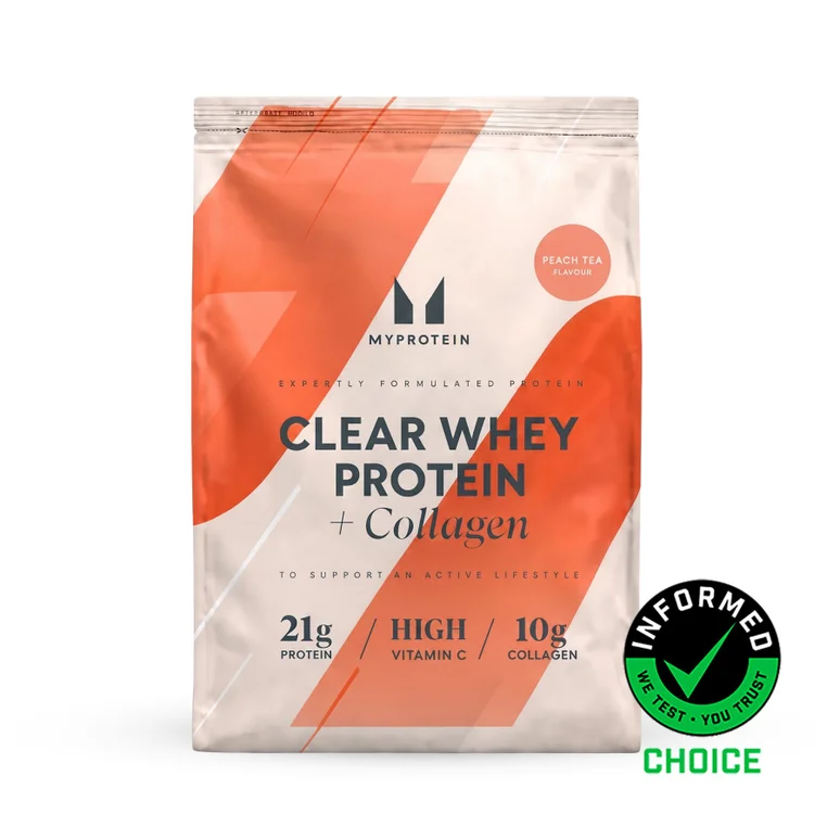 Clear Whey Protein + Collagen - 2kg - 80servings - Peach Tea