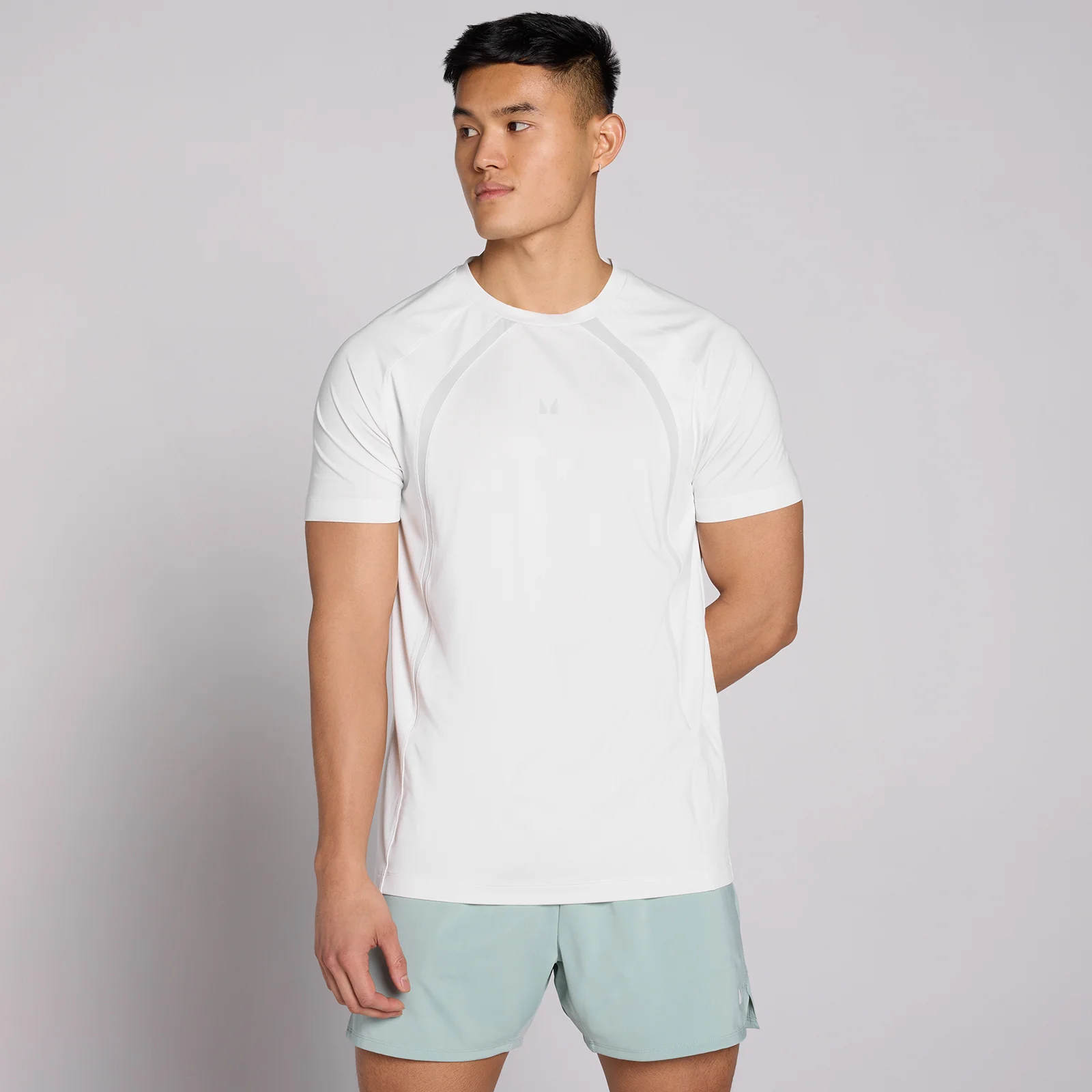 MP Men's Tempo Panel T-Shirt - Cloudy Grey - L Image 1