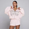 MP Women's Lift Graphic Lifestyle Zip Through Hoodie - Baby Pink