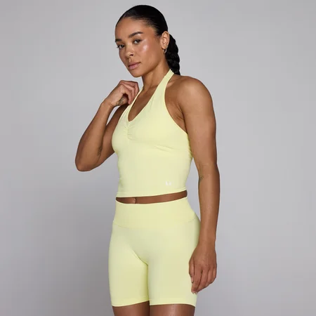 MP Women's Tempo Seamless Halter Neck Vest - Lemon