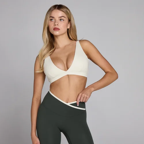 MP Women's Tempo Triangle Sports Bra - Ivory