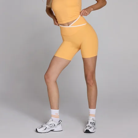 MP Women's Tempo Contrast Shorts - Peach
