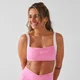 MP Women's X Tatiana Contrast Twist Back Sports Bra - Pretty Pink