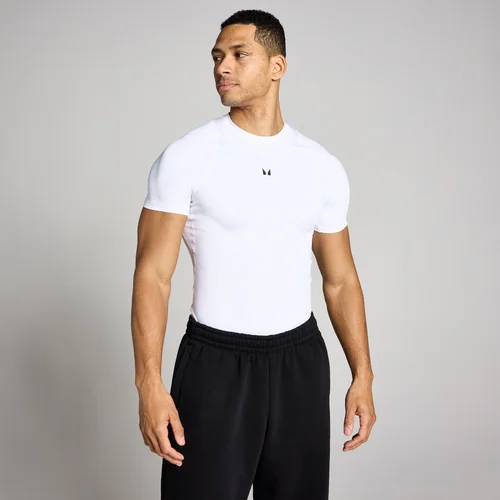 MP Men's Training Short Sleeve Baselayer - White