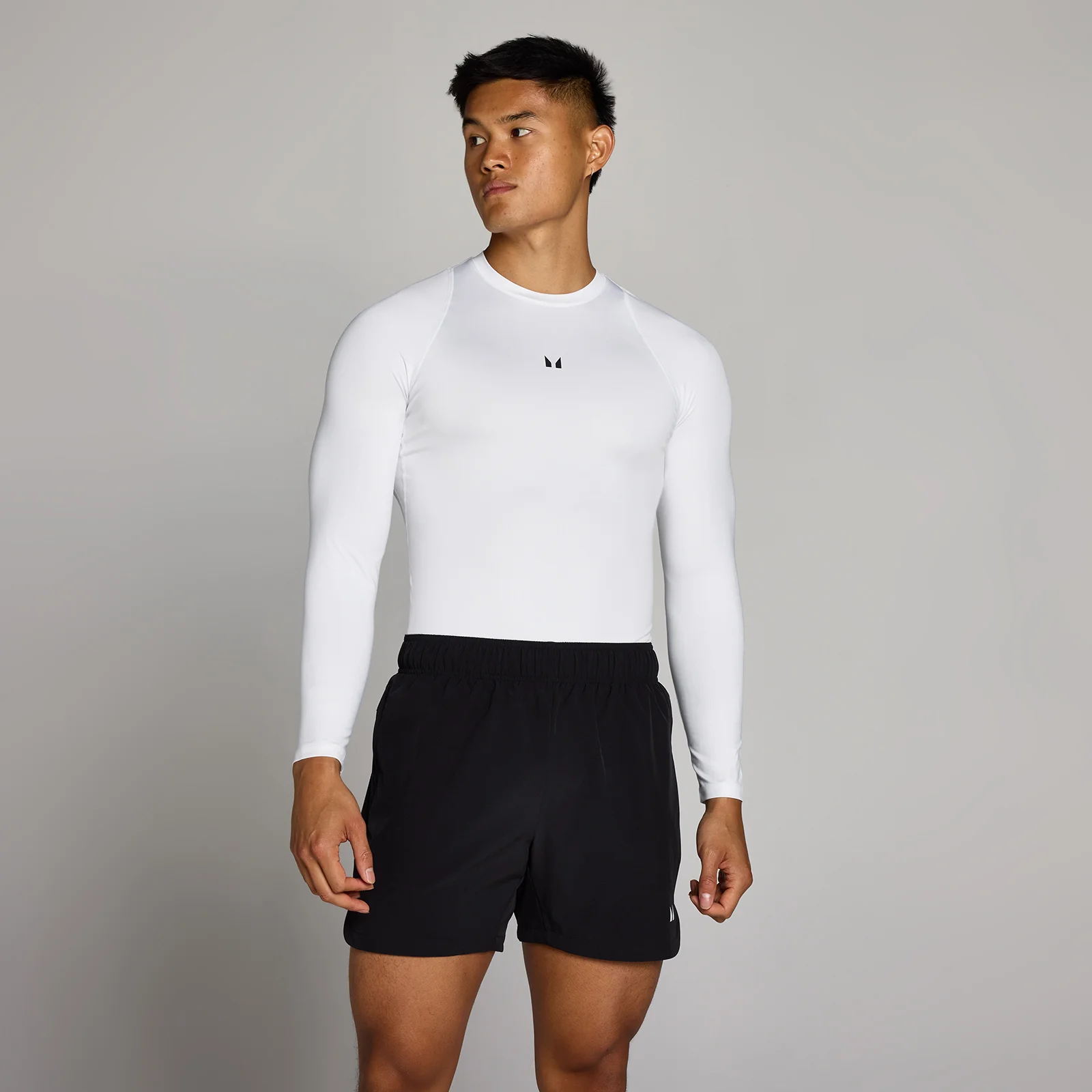 MP Men's Training Long Sleeve Baselayer - White - M Image 1