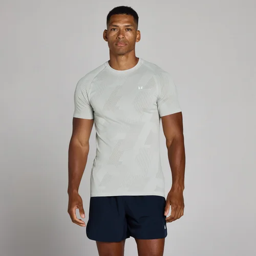 MP Men's Tempo Pillar Graphic Seamless T-Shirt - Chrome