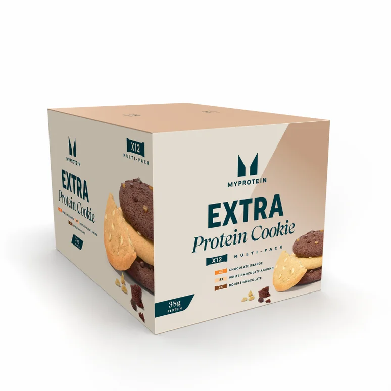 Extra Protein Cookie Variety Box - 12cookies - Chocolate, Variety