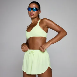 MP Women's Tempo Twist Back Sports Bra - Washed Lime - Size XL