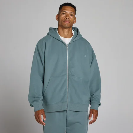 MP Men's Oversized Loopback 2 Way Zip Hoodie - Future Blue