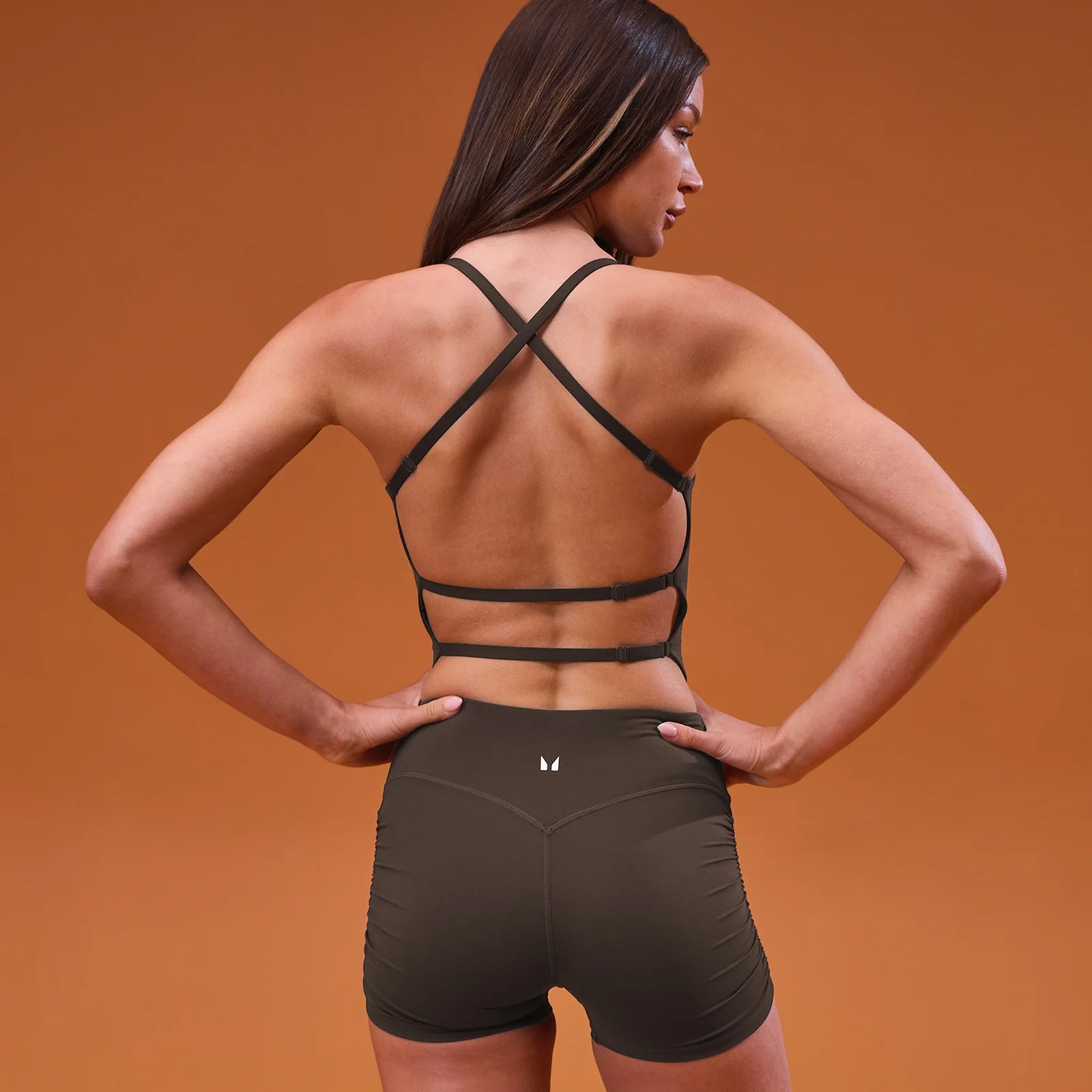 MP Women's Tempo Open Back Vest - Cocoa - S Image 1
