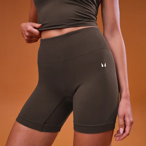 MP Women's Tempo Seamless Scrunch Shorts - Cocoa