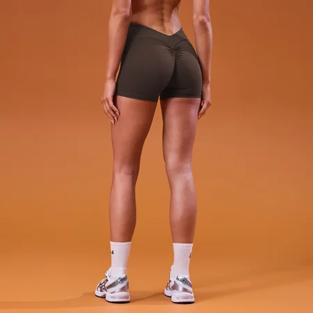 MP Women's Tempo Dipped Waist Short - Cocoa